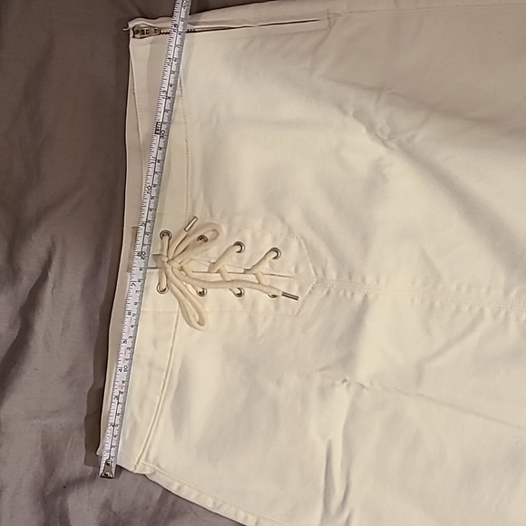 J.Crew - white jean mini skirt s.28 - Picture 2 of 6